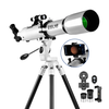[EU Direct] ESSLNB 80mm Aperture 700mm Refracting Astronomy Telescope,  Suitable for Beginners Adults with Stargazing App