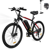 [EU Direct] EVERCROSS EK15 Electric Bike 36V 12AH Battery 250W Motor 26inch Tires 35-90KM Max Mileage 120KG Max Load Ele