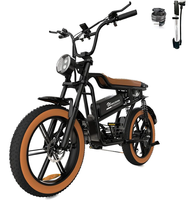 [EU Direct] EVERCROSS EK30 Electric Bike 48V 15AH Battery 250W Motor 20*4.0inch Off-road Tires 35-55KM Max Mileage 150KG