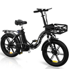 [EU Direct] EVERCROSS EK6 Electric Bike 48V 15AH Battery 250W Motor 20inches Tires 45-90KM Max Mileage 120KG Max Load Fo