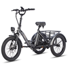 [EU Direct] FAFREES F20 MATE Electric Tricycle Cargo 48V 18.2AH Battery 500W Motor 20inches Tires 85-110KM Max Mileage 1