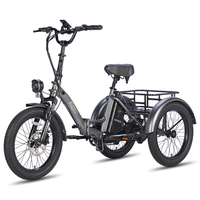 [EU Direct] FAFREES F20 MATE Electric Tricycle Cargo 48V 18.2AH Battery 500W Motor 20inches Tires 85-110KM Max Mileage 1