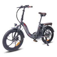 [EU DIRECT] FAFREES F20 PRO Electric Bike 36V 18AH Battery 250W Motor 20x3.0inch Tires 25KM/H Top Speed 120-150KM Max Mi