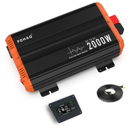 [EU Direct] FCHAO DC12V to AC220V 50/60Hz Solar Power Inverter 2000W (4000W Peak) Pure Sine Wave Converter with Remote C
