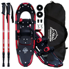 [EU Direct] Funwater 21"/25"/30" Snowshoes Light Weight with Carrying Tote Bag and Trekking Poles, Easy to Wear Aluminum