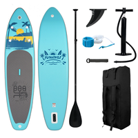 [EU Direct] FunWater 335cm 350cm Large Size Inflatable Stand Up Paddle Board Surfboard Complete Paddleboard Accessories