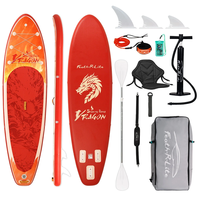 [EU Direct] FunWater 350cm Inflatable Stand Up Paddle Board Surfboard Large Size For Many Skills Complete Paddleboard Ac
