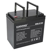 [EU Direct] HANIWINNER 12.8V 54Ah LiFePO4 Lithium Battery Pack 691.2Wh Energy Backup Power With BMS Waterproof for Repla