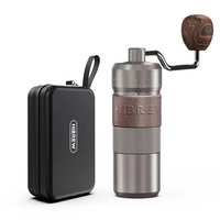 [EU Direct] HiBREW G4B Manual Coffee Grinder Aluminum Conical Burr Capacity 22g Hand Coffee Grinder with 11 Levels Adjus