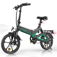 [EU DIRECT] HITWAY BK2 Electric Bike 36V 7.8AH Battery 250W Motor 16inches Tires 35-70KM Max Mileage 120KG Payload Foldi