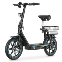 [EU DIRECT] HONEY WHALE M5 Elite Electric Scooter with Seat 500W Motor 48V 13AH Removable Battery 14inch Tires 40-45KM M