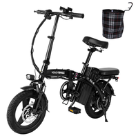 [EU Direct] HONEY WHALE S6-S Electric Bike 48V 10.4Ah Battery 350W Motor 14inches Tires 30-40KM Max Mileage 125KG Max Lo