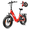 [EU Direct] KAISDA K20F Electric Bike 36V 25AH Battery 350W Motor 20*4.0inch Tires 70-90KM Max Mileage 150KG Max Load Fo