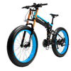 [EU Direct] LANKELEISI XT750 PLUSBig Fork 17.5Ah 48V 1000W Folding Moped Electric Bicycle 26 Inches 130km Mileage Rang