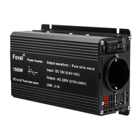 [EU Direct] Lvyuan DC12V To AC220V Car Power Inverter Car Converter 500W(1500W Peak) Foval Inverter Pure Sine Wave Dual