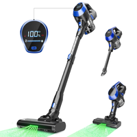 [EU Direct] MOOSOO 6 In 1 Cordless Vacuum, Lightweight and High Suction Vacuum Cleaner for Hard Floor Pet Hair Carpet,  Us