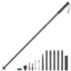 [EU Direct] Multifunction Trekking Poles Ultralight Survival Hiking Stick Poles 6063 Alloy Multi Folding Walking Pole St