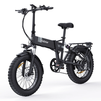 [EU DIRECT] Ridstar H20 Electric Bike 48V 15AH Battery 1000W Motor 20*4.0inch Tires 60-80KM Max Mileage 150KG Max Load F