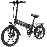 [EU Direct] SAMEBIKE 20LVXD30-II Electric Bike 10.4AH 48V 250W 25Km/h Speed Electric Moped Bike 20 inch E-bike 40-80km M