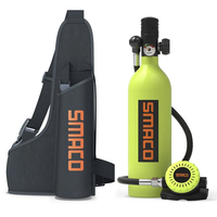 [EU Direct] SMACO S400Plus 1L Mini Scuba Tank Diving Oxygen Cylinder Underwater Exploration Emergency Rescue Professiona