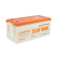 [EU Direct] SUNHOOPOWER 24V 100AH LiFePO4 Battery,  2560Wh Rechargeable Lithium Battery Built-in 100A BMS,  Self-Discharge