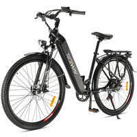 [EU DIRECT] TESWAY WALKER Electric Bike 48V 12AH 250W(Max 500W) Motor 27.5inch 70-90KM Max Mileage 150KG Max Load Electr