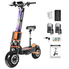 [EU Direct] TOURSOR X8 Electric Scooter 60V 38.8AH Battery 4000W*2 Dual Motors 13inch Road Tires 110KM Max Mileage 200KG