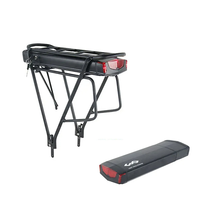 [EU Direct] UNITPACKPOWER R006 36V 15AH Rear Rack Electric Bike Battery 54km Max 3000mAh Lithium Li-ion 18650 Battery wi