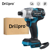 [EU Direct]Drillpro Brushless Impact Driver 2700W Maximum Torque 520Nm Speed 2700rpm Equipped with Artificial Leather Gr