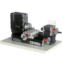 EU Plug 60W 12000RPM Mini Wood Lathe Machine with 12VDC/5A Power Capable of Precision Machining with High-Speed Rotary T