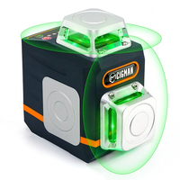 EU US Direct CIGMAN CM-720/CM-720SE Laser Level Tool with 2x360° Self Leveling Line Rechargeable Type-C Battery Magnetic