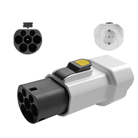 EVqiaoyi TYPE2 V2L European Standard Charging Pile Charger Adapter Type 2 To 220V 16A 3.5KW IP54 Fireproof Material Silv