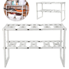Expandable Kitchen Storage Shelf Bathroom Shoe Houseplant Organizer Rack Holder