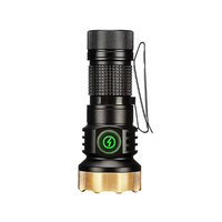 F473 7*XPG LED Powerful Mini Keychain Flashlight 1 Modes EDC Torch Aluminum Alloy 1Colorful Lighting Camping Magnet Clip