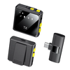 F9 1-to-1/1-to-2 2.4G Wireless Collar Clip Microphone 360° Omnidirectional Radio Built-in DSP Chip Clip-on Lapel Mic for