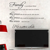 Family"e Wall Sticker Removable Decal Mural DIY Living Room Art Home Decor