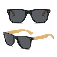 Fashion Bamboo Wood Vintage Square Sunglasses for Men Women Wooden Driving Fishing UV400 Sports Sun Glasses