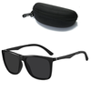 Fashion Black Square TAC Polarized Sunglasses UV400 Protection Sun Eyewear Glasses for Outdoor Cycling Driving Travel Fi