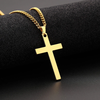 Fashion Cross Pendant Necklace Women Men Stainless Steel Link Chain Charm Necklace Cool Boys Girls Punk Hip Hop Jewelry