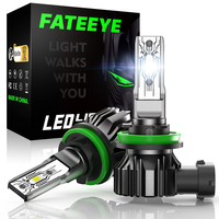 FATEEYE A700-F1 DC 9V-18V Car LED Headlight Bulbs 10000LM/ Pair for Car Modification 6500K Front LED Headlamp High Low B