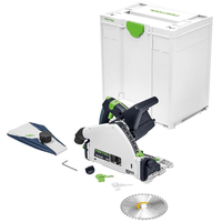 Festool TSC 55 KEB-F-Basic Cordless Plunge-Cut Track Saw Set Cordless Plunge Cut Track Saw Brushless Motor Dual Battery