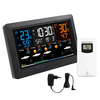 FJ3390TY-A WIFI Graffiti VA Color Screen Multi-function Weather Clock Electronic Alarm Clock Indoor Outdoor Temperature