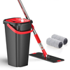 Flat Floor Mop and Bucket Set Handfree Wringing Cleaning SystemHome Wash & Dry