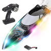 Flytec V006 RTR 2.4G 30km/h RC Boat Capsize Auto Reset LED Light Water Cooling Remote Control High Speed Racing Fun Play
