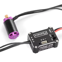 FLYUEACE 1224 4500KV Brushless Motor 25A ESC Combo forLand Rover FMS FCX24M SCX24 1/24 Rock Crawler RC Cars Vehicles M
