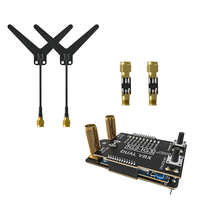 Flywoo 9CH 1.2G/1.3GHz 95dBm 0.4A@5V Dual VRX Analog Goggle Receiver Module with SMA Dipole Antennas Compatible with Fat