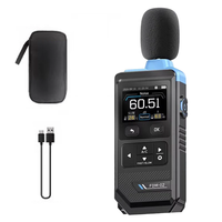 FNIRSI FDM02 Professional Noise Meter High Precision 30dB to 130dB Measurement A C Weighting Color Screen Sound Level An