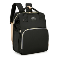 Foldable Baby Bed,  Multifunctional Mommy Backpack,  Large Outdoor Baby Changing Bag Tote,  Stylish & Practical Diaper Back