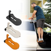 Foldable Car Roof Rack Step with Safety Hammer Car Door Step Latch Hook Universal Auxiliary Walking Car Foot Pedal Alumi