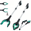 Foldable Garbage Clamp Aluminum Alloy Pole Sanitary Clamp Sanitation Garbage Picking Clamp Cleaning Picking long Handle
